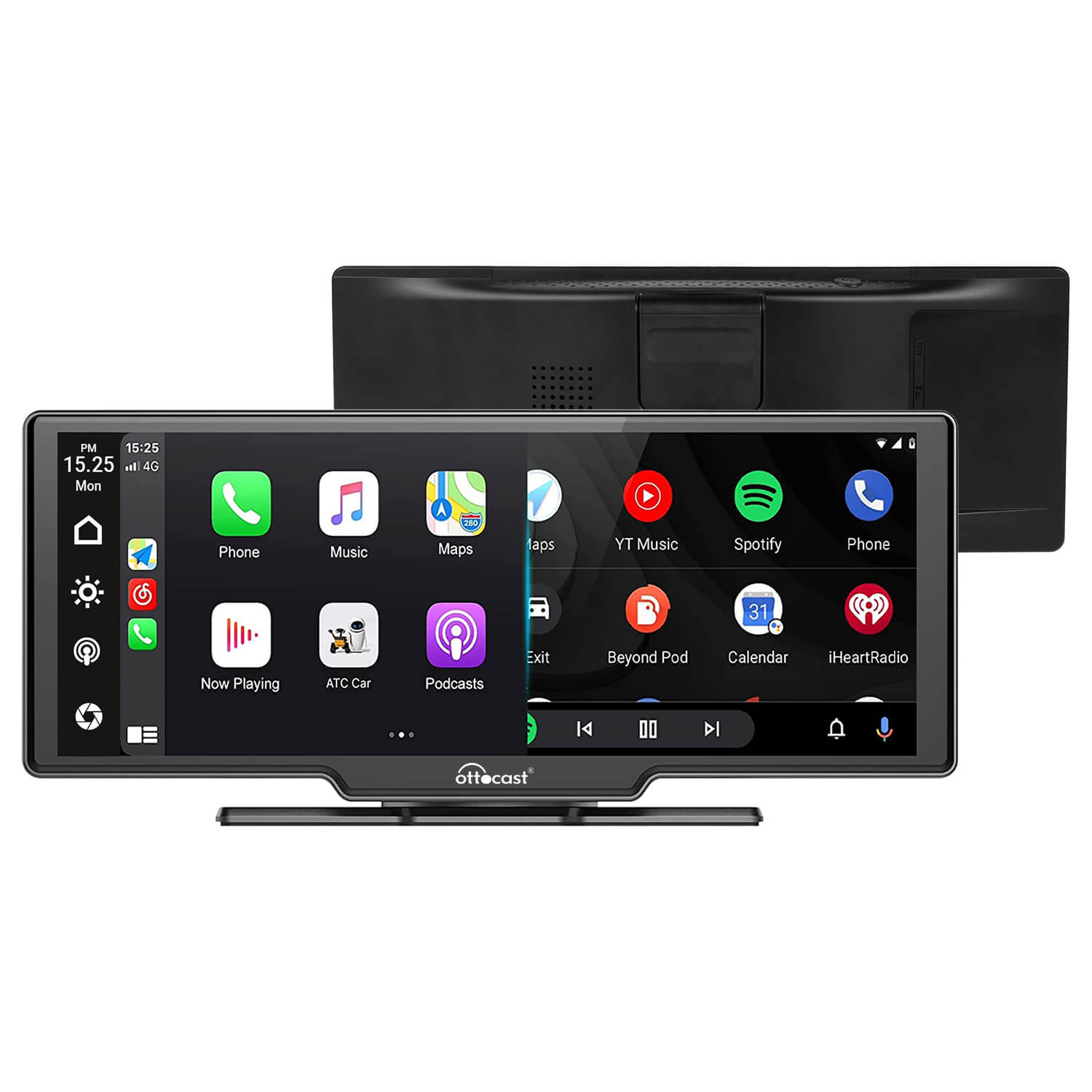 Pantalla de visualización portátil para automóvil Apple CarPlay y Android de 10"