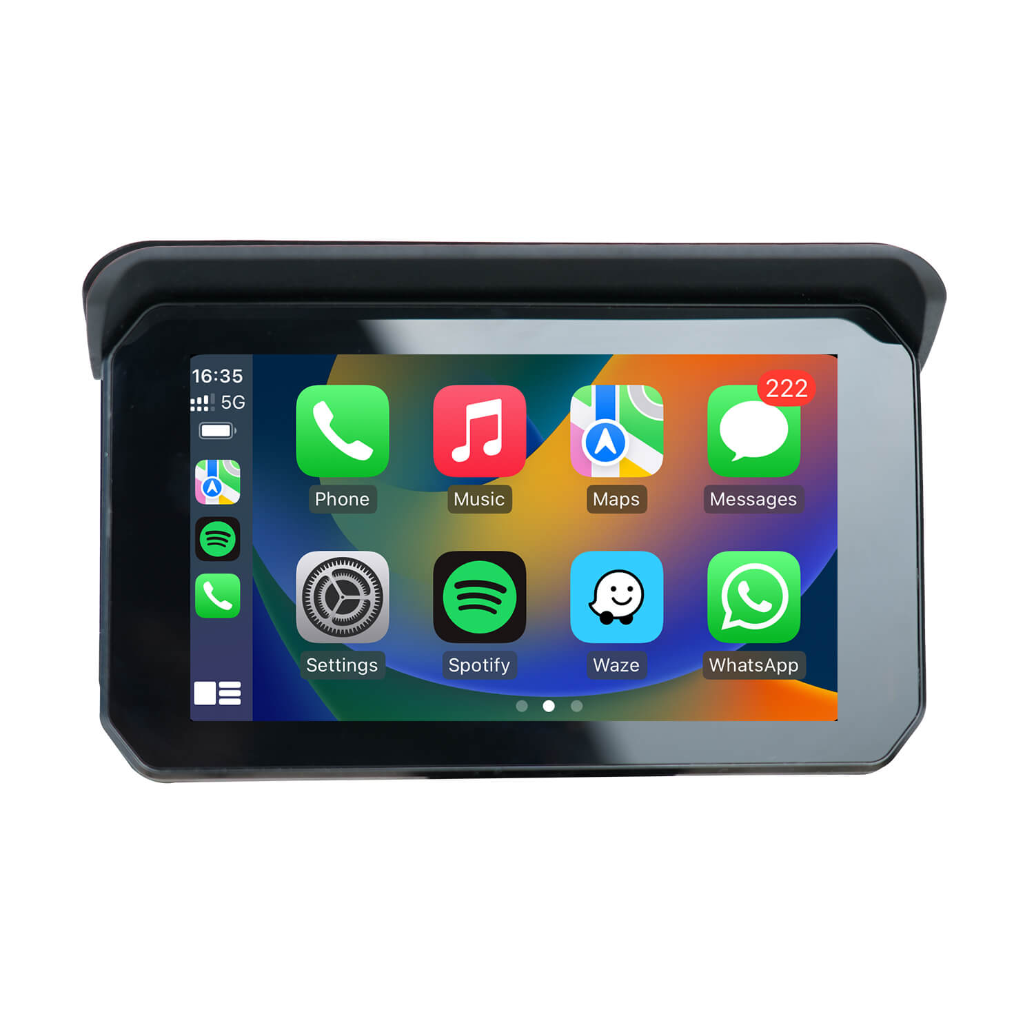 CarPlay Lite C5 SE Motocicleta Portátil GPS Sem Fio CarPlay/Android Auto Tela