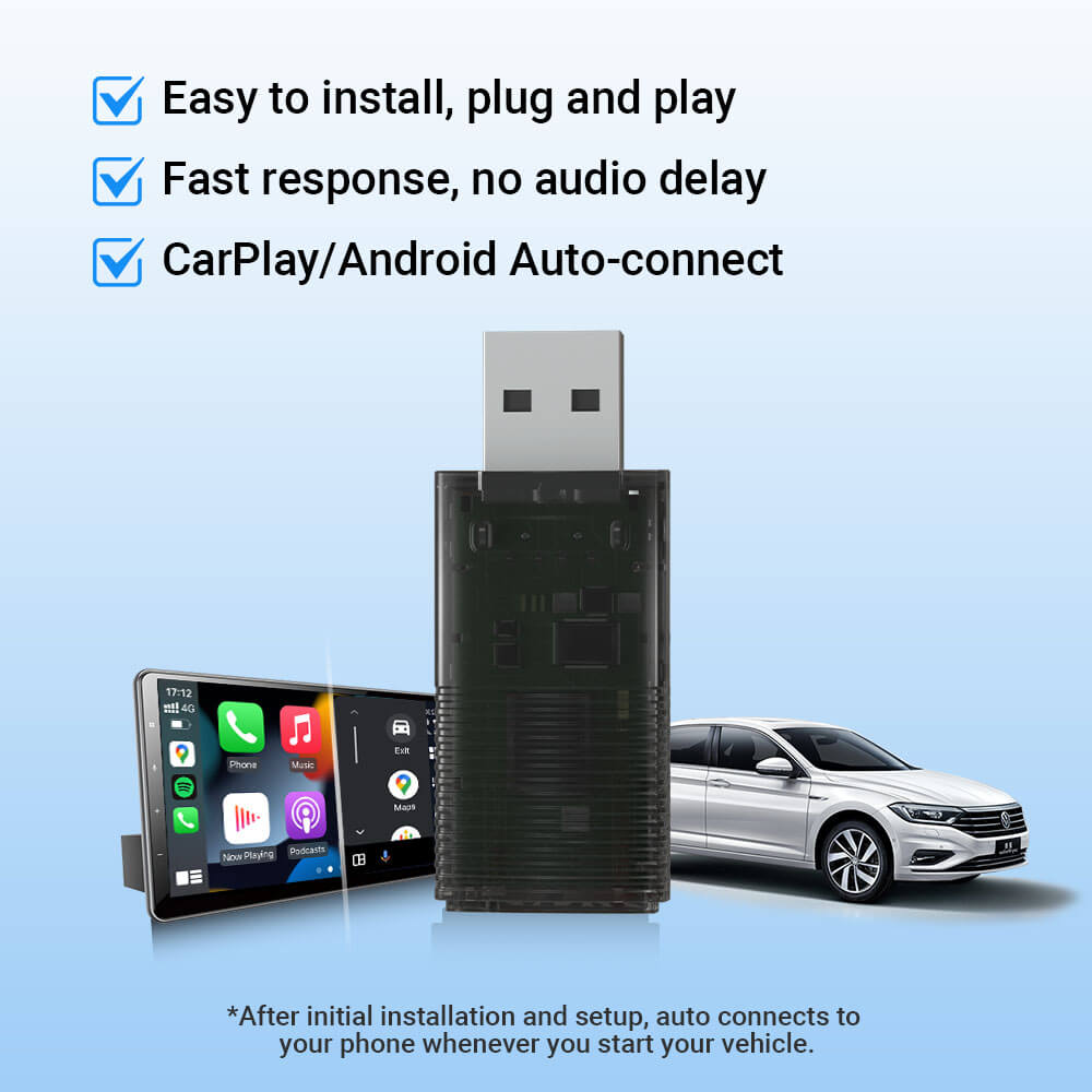 Mini Wireless CarPlay/Android Auto 2 in 1 Adapter