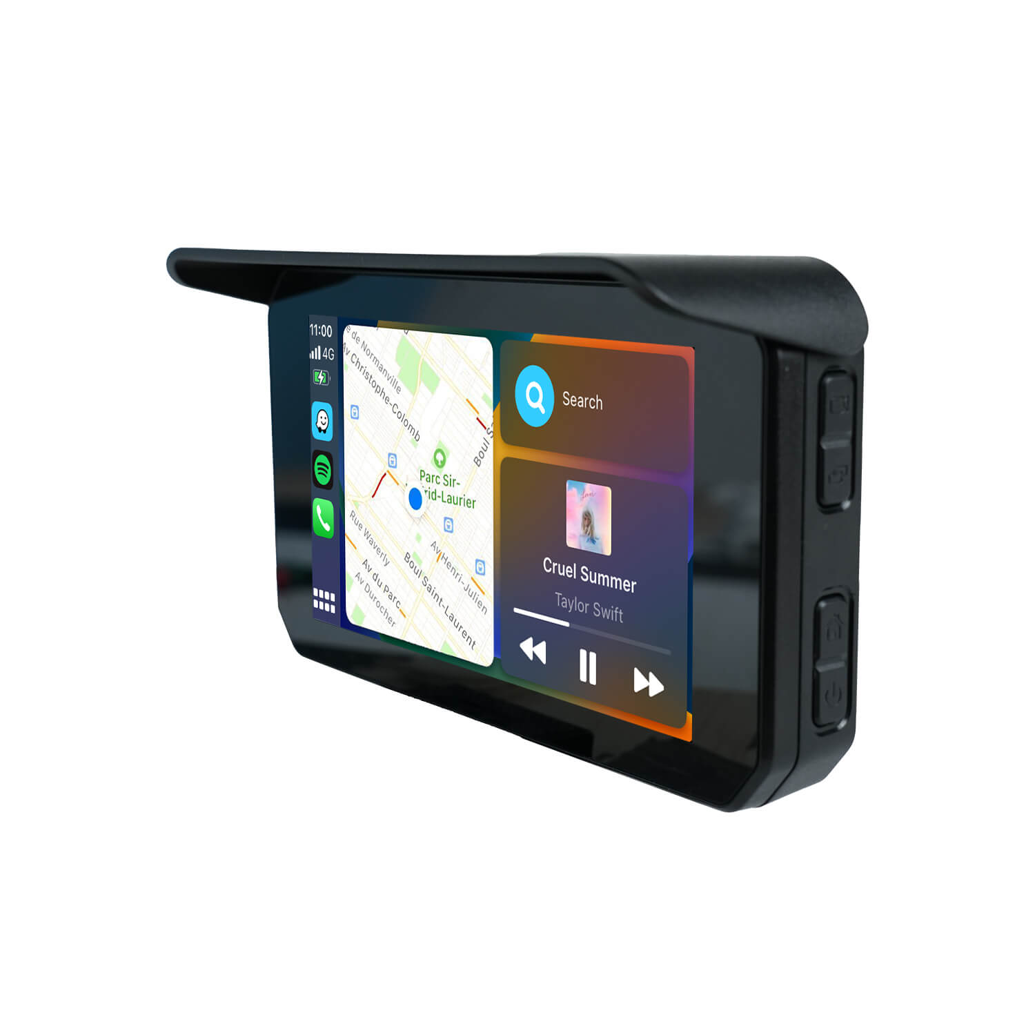 CarPlay Lite C5 SE Φορητή μοτοσυκλέτα GPS Ασύρματη οθόνη CarPlay/Android Auto