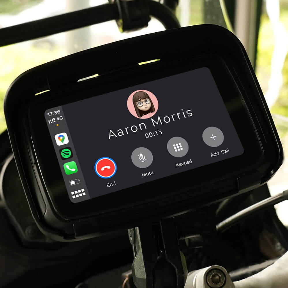 CarPlay Lite C5 motocicleta GPS sem fio Carplay/Android Auto tela à prova d'água