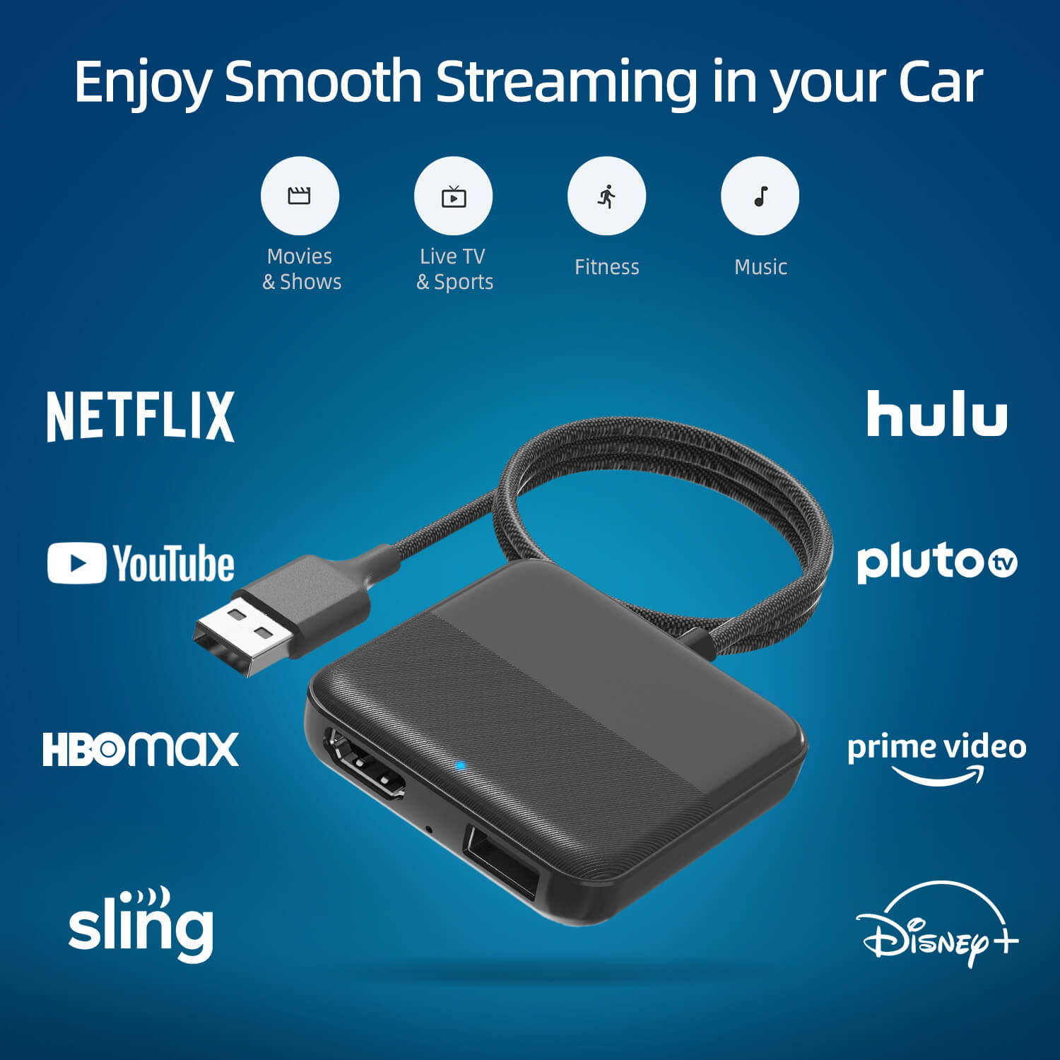 Car TV Mate - Convertidor de TV para automóvil para Fire TV Stick