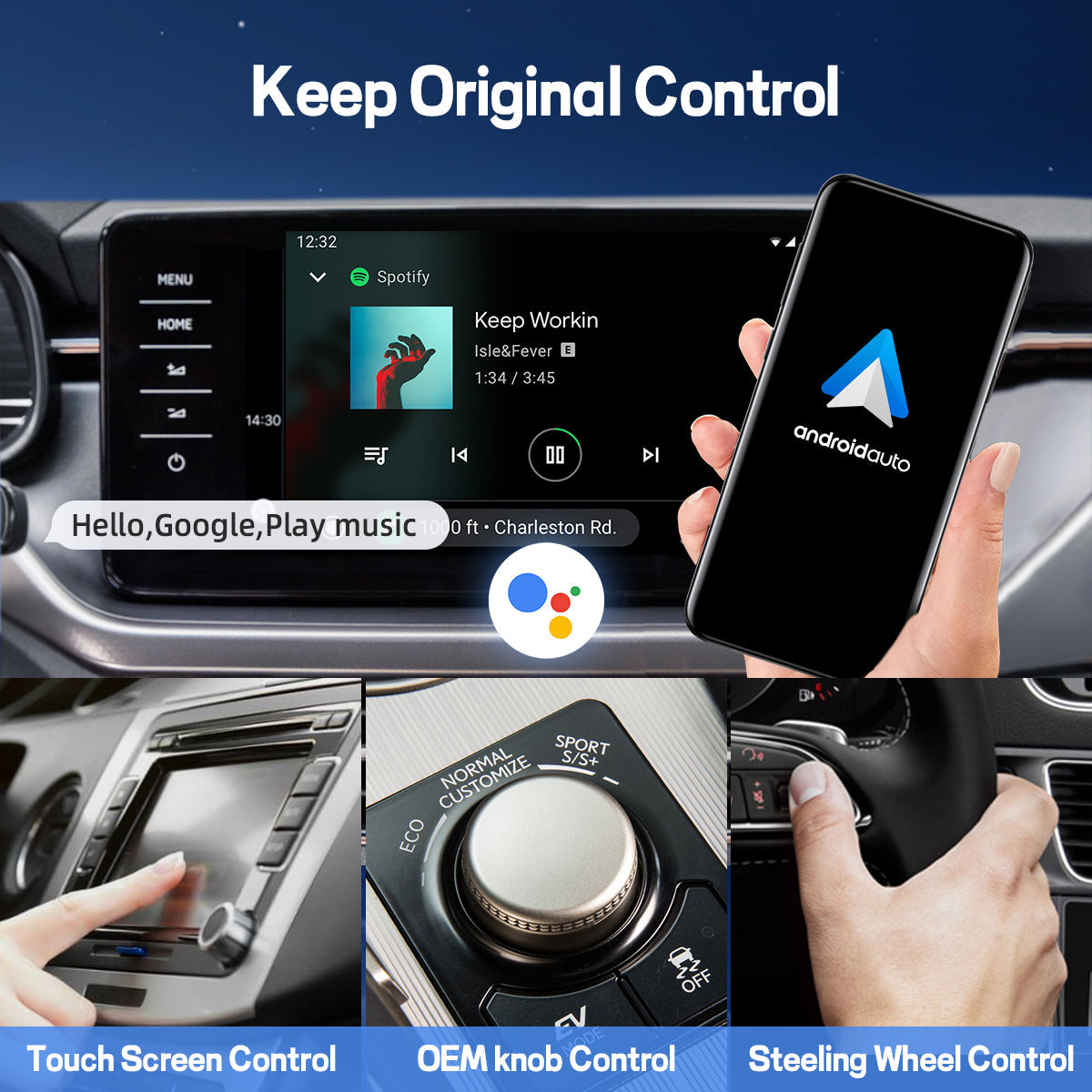 A2Air Pro Drahtloser Android Auto Adapter