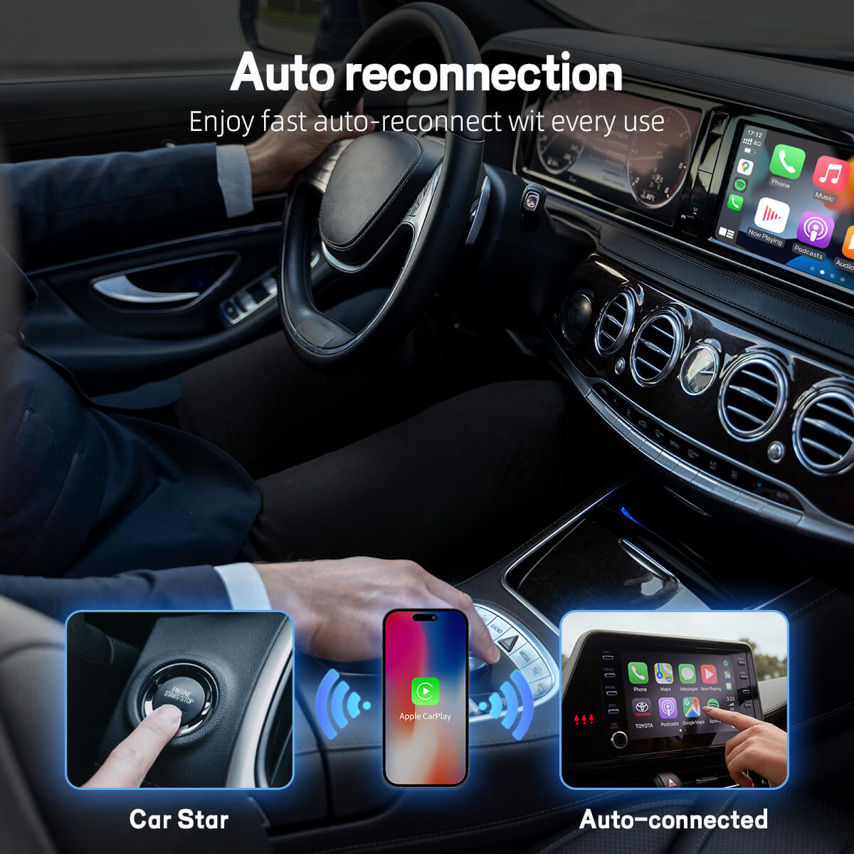 Ασύρματος προσαρμογέας CarPlay U2AIR Pro