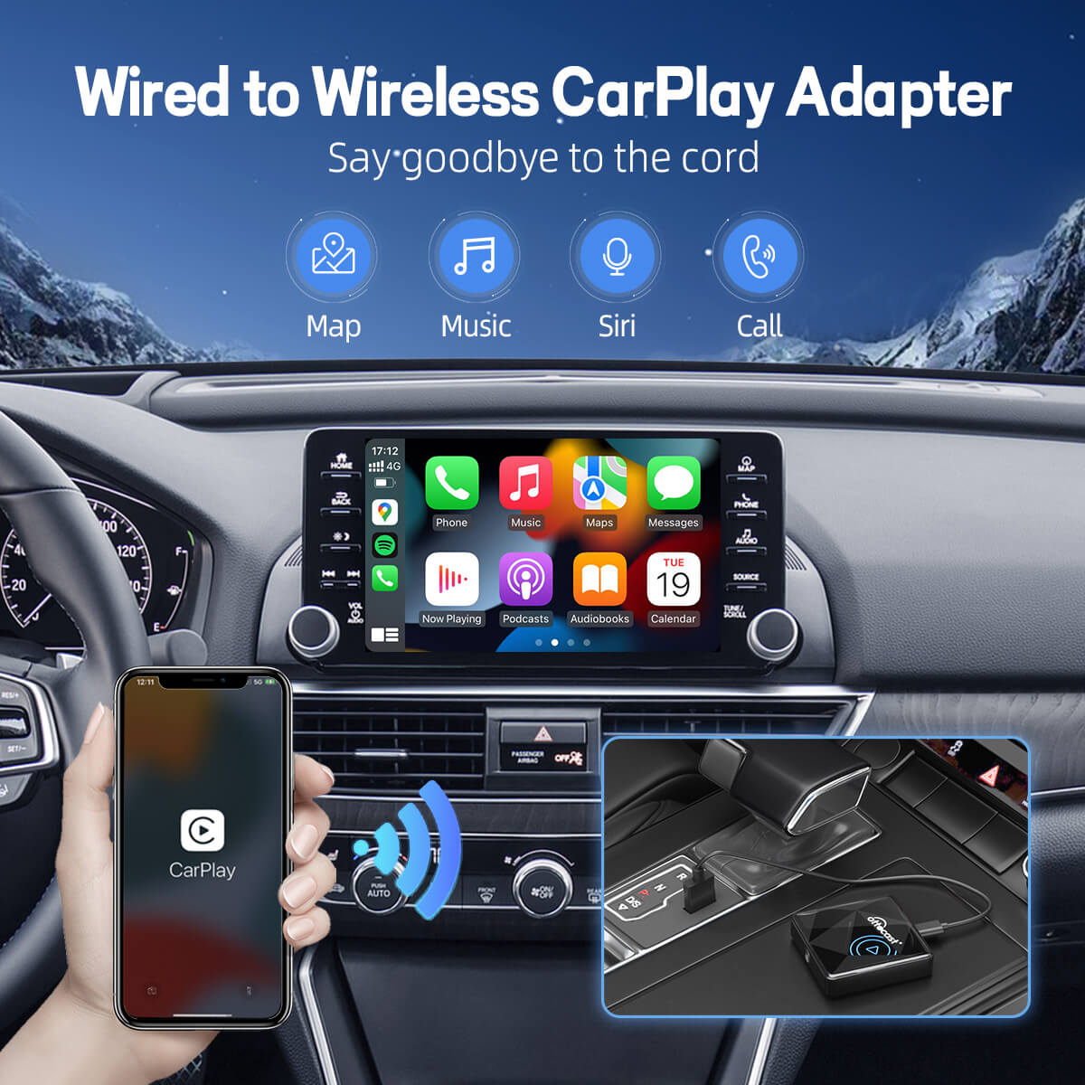 Adaptador inalámbrico CarPlay U2AIR Pro