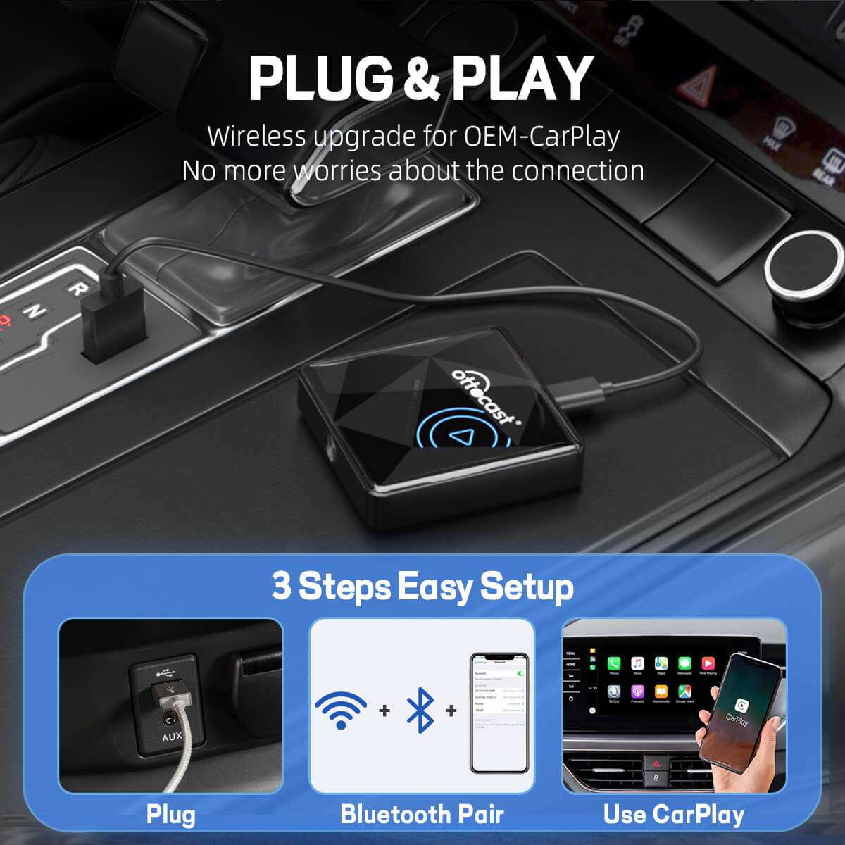 Adaptador inalámbrico CarPlay U2AIR Pro