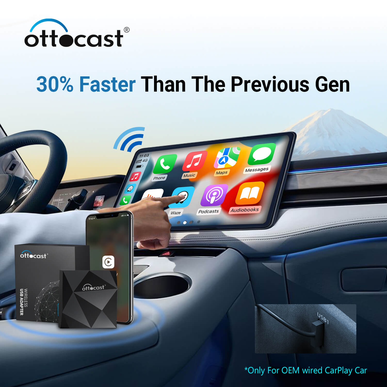 Adattatore CarPlay wireless U2-AIR