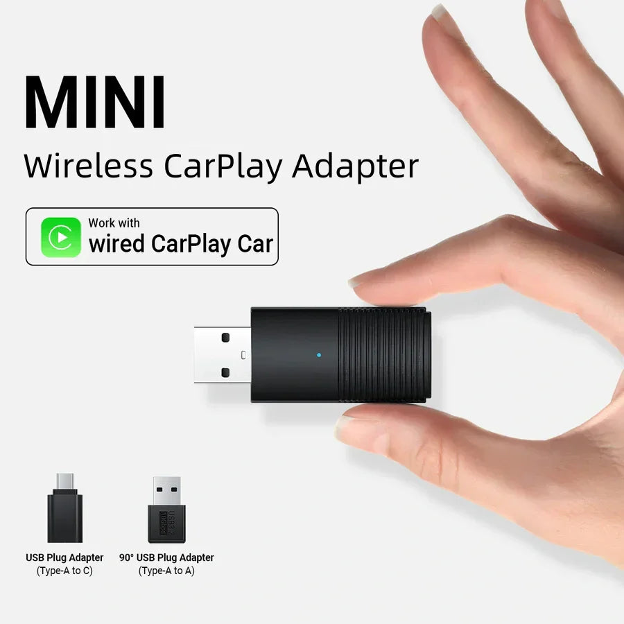 ⚡Upgrades⚡Mini Wireless CarPlay/Android Auto 2-in-1-Adapter